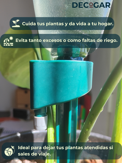 Riego por Goteo Ajustable para Plantas