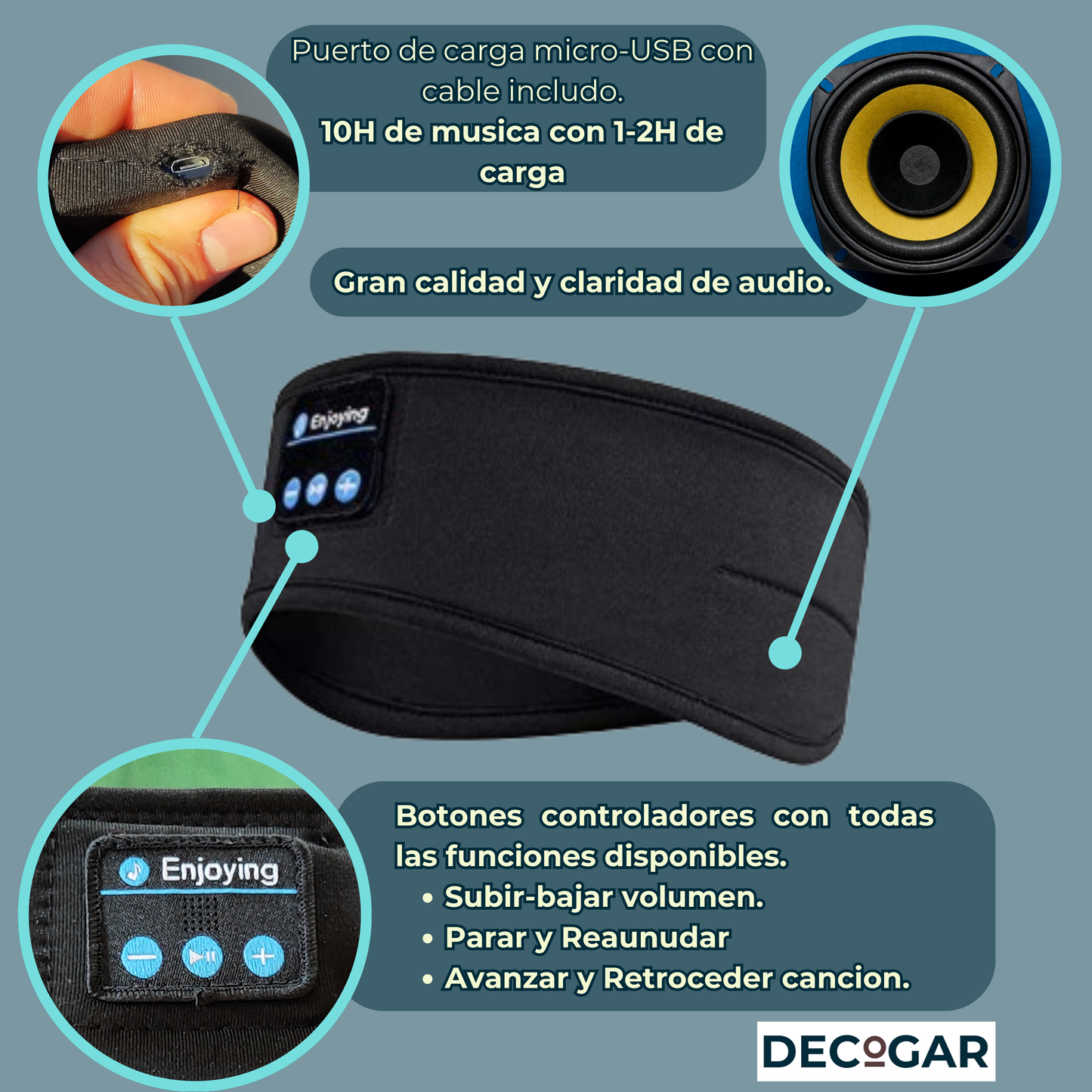 Auriculares Inalámbricos Zero Invasivos para Dormir y Deporte.