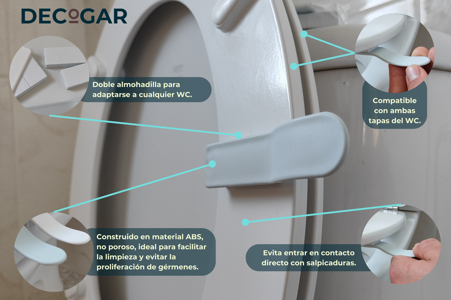 Elevador Tapa WC Higiénico.