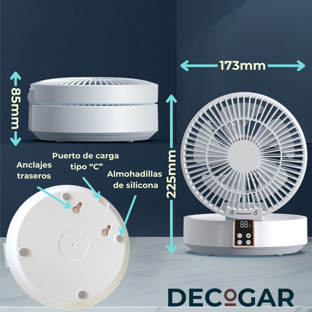 Ventilador Portátil Recargable